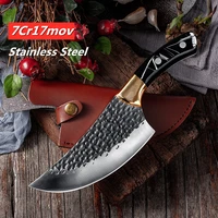 handmade forged butcher knife sharp stainless steel household skinning cutting meat fishing deboning knife cook kitchen knives