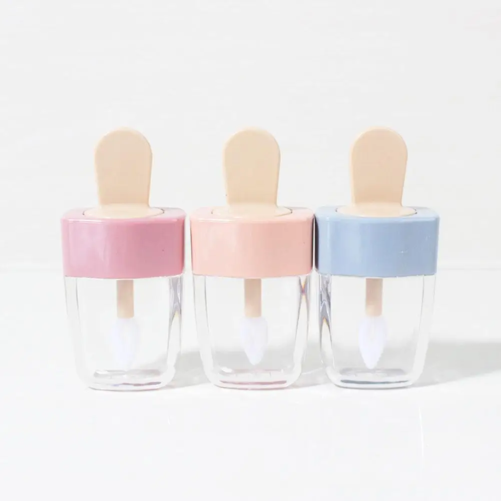 Красочные пустые DIY бутылки для блеска губ Розовый Зеленый Оранжевый сладкий