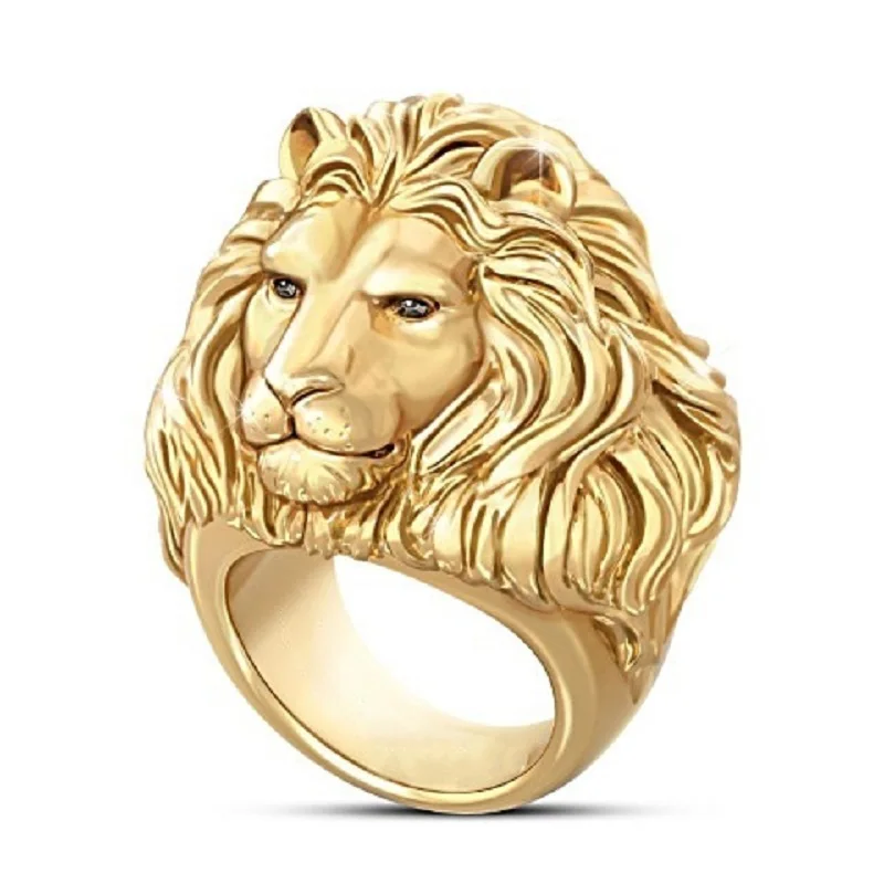

New Style 18K Domineering African Lion Rings