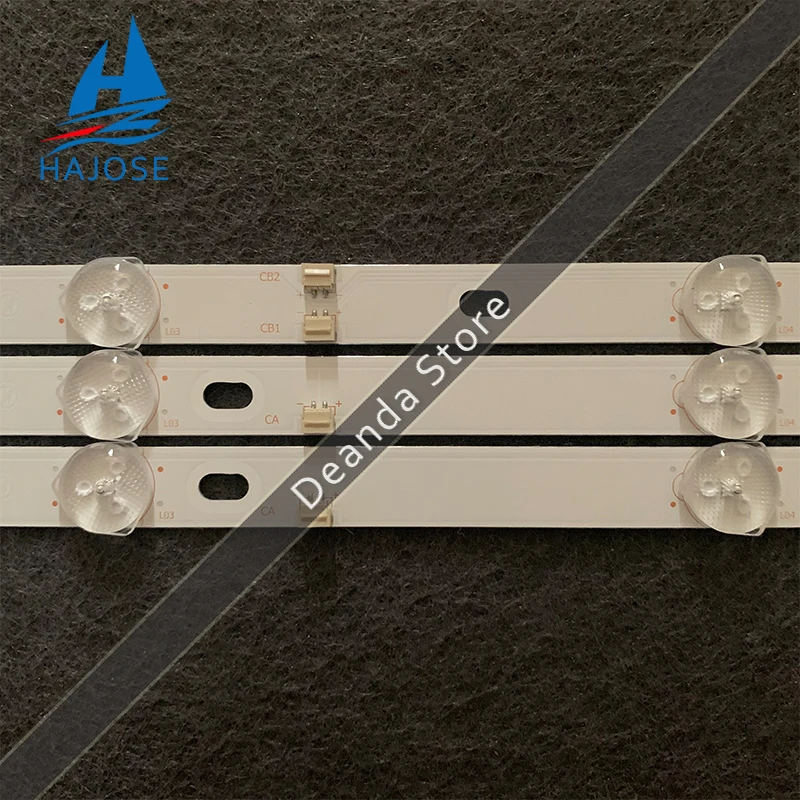 Светодиодная лента для подсветки 735 мм 8 светодиодов фотолампы 80105 E395DM1000 MCPCB 6 в/LED |