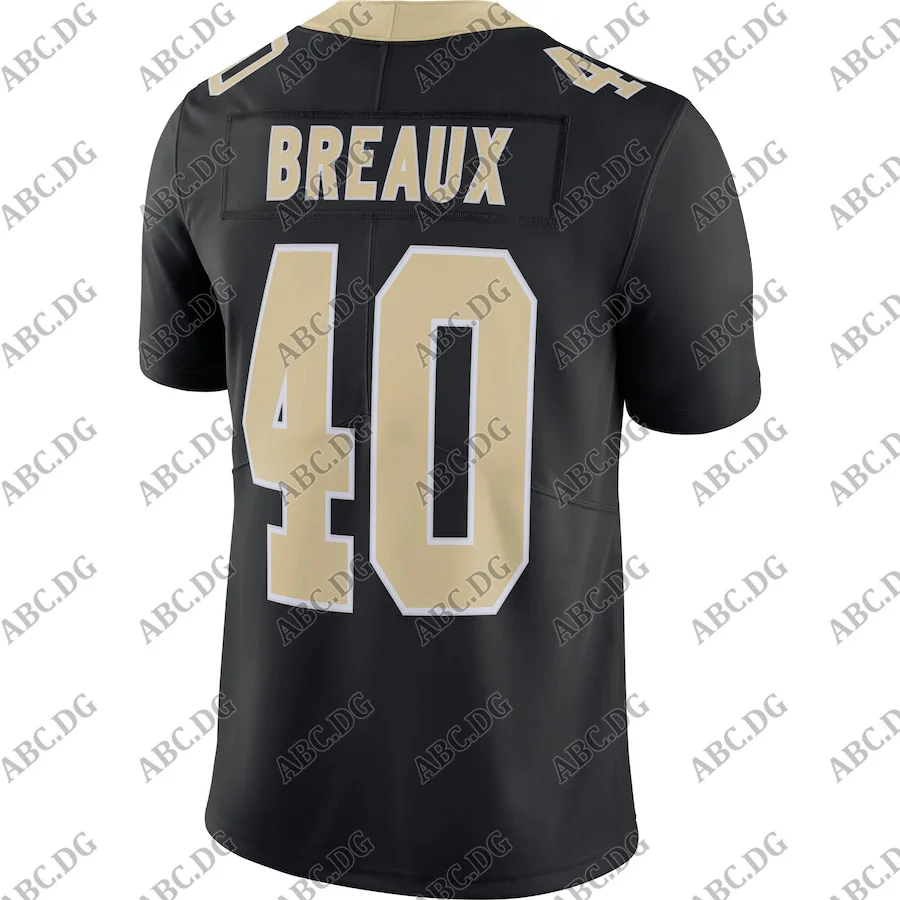 

Men Women Kid Youth New Orleans Delvin Breaux Black Vapor Untouchable Limited Jersey