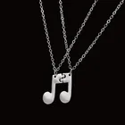 Модное ожерелье с нотами 2 шт.компл. индивидуальная музыкальная дружба сшитая Подвеска для женщин лучший друг BFF ожерелье для пар подарок