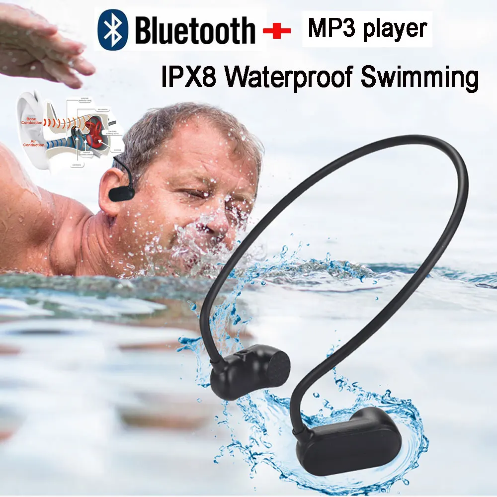 Новейший APT-X V31 костная проводимость Bluetooth 5,0 с MP3-плеером IPX8 водонепроницаемые спортивные наушники для плавания на открытом воздухе MP3 музыкальный плеер