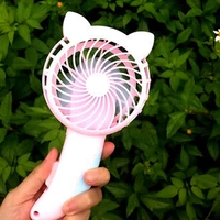 kids mini portable hand pressure fan page manual handheld summer mini cooling air conditioner for children