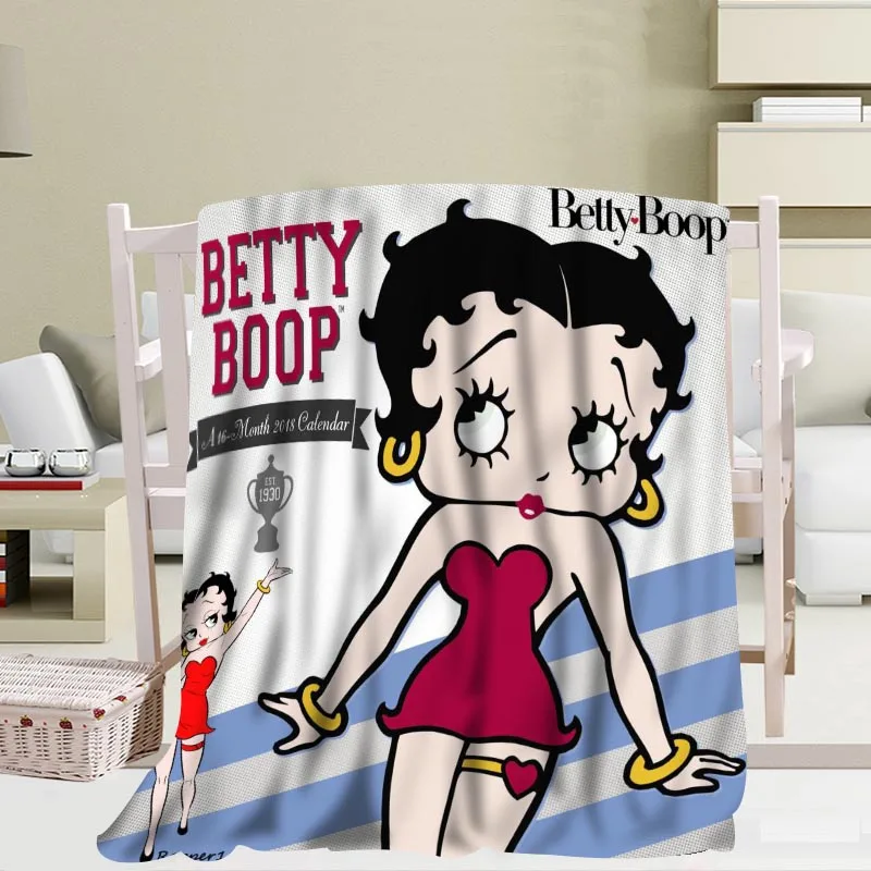 Miglior Personalizzato Betty Boop Coperta Tessuto Di Flanella 56x80 Pollici 50X60inch 40X50inch Divano Letto Tiro Coperta Bambino Adulto Coperta Calda