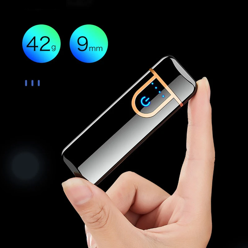 Новинка электрическая зажигалка с сенсорным датчиком и отпечатков пальцев USB