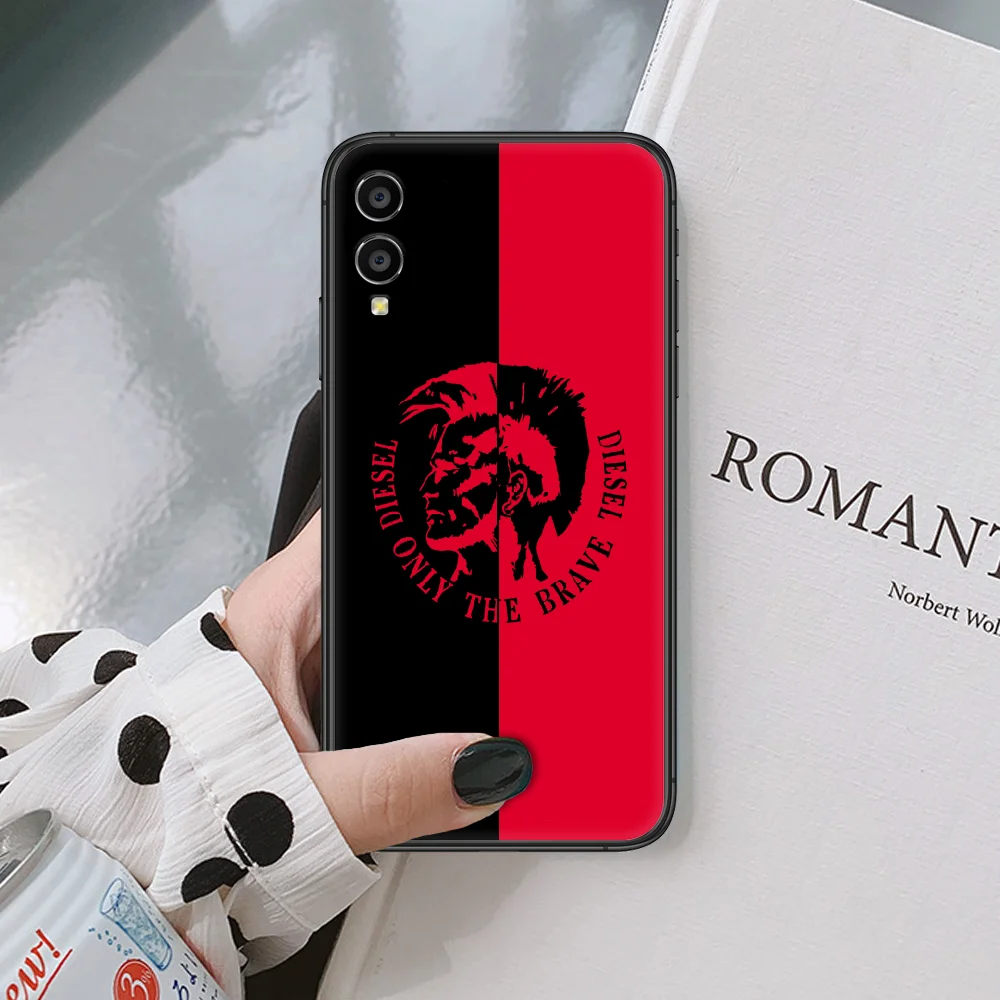 

Diesell Fashion Trend Brand Phone Case For Huawei Honor 6A 7A 7C 8 8A 8X 9 9X 10 10i 20 Lite Pro Play black Cover Fashion Cell
