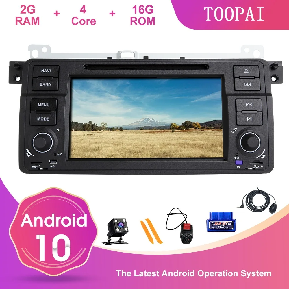 TOOPAI Android 10 для BMW M3 Rover 3 Автомобильный мультимедийный плеер GPS-навигация Авторадио