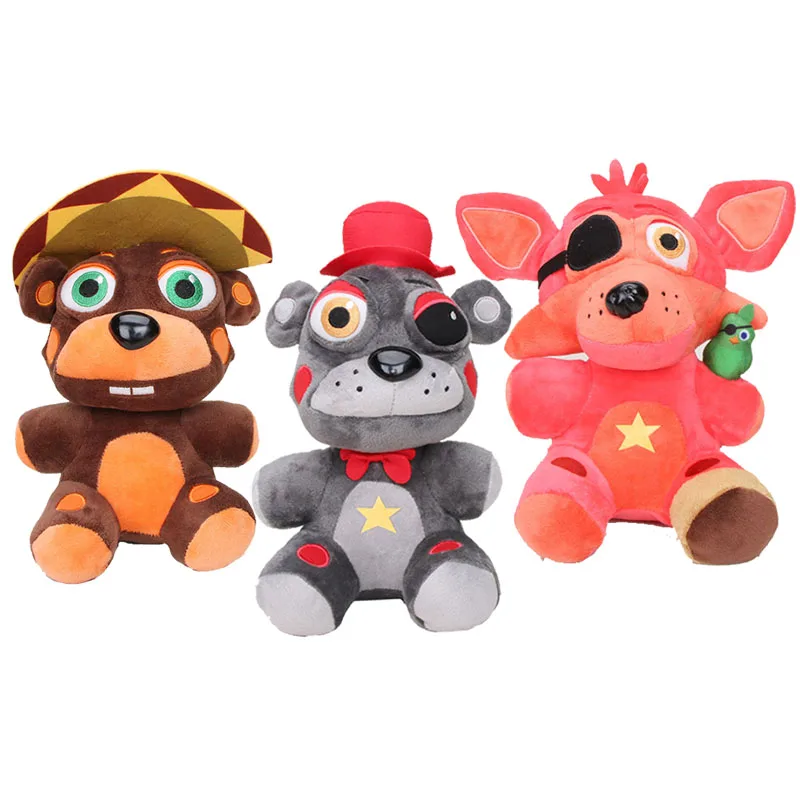 FNAF мягкие игрушки куклы пиццы магазин Эль чип ROCKSTAR Фокси из мультфильма для