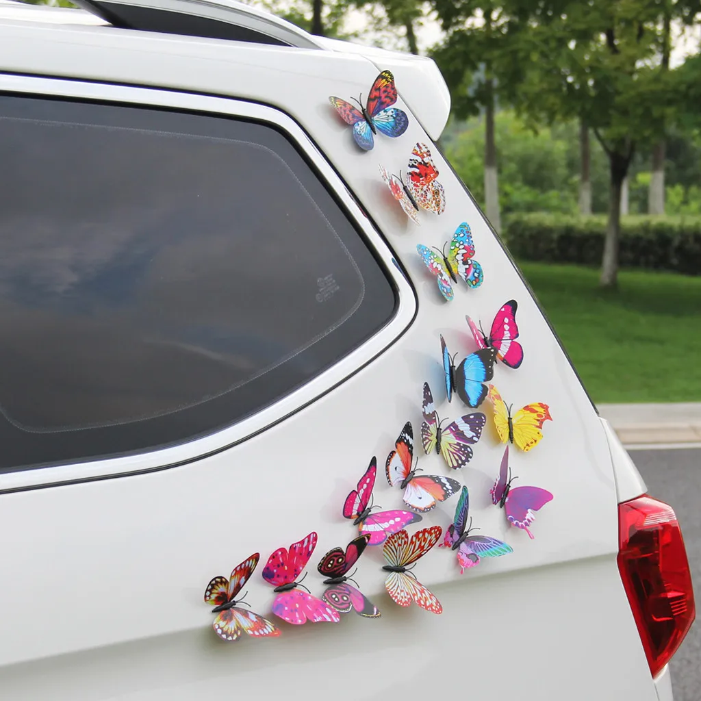 100 шт Моделирование светящаяся Бабочка 3D стены StickerHome фестиваль украшения