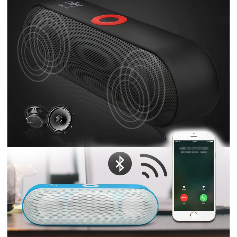 KYYSLB Nby-18 10 Вт Беспроводной Bluetooth 4 2 активных Динамик мини стерео двойной высокое