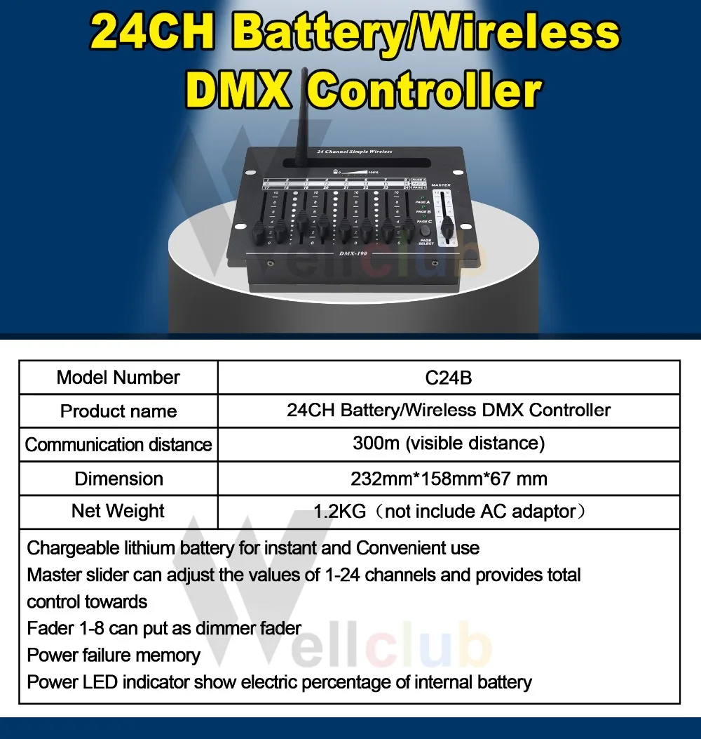 10 шт. чехол для зарядки беспроводной DMX Wifi Пульт дистанционного управления Светодиодный светильник 6x18 Вт RGBWAUV 6в1 светодиодный Par Может Dj диско светильник