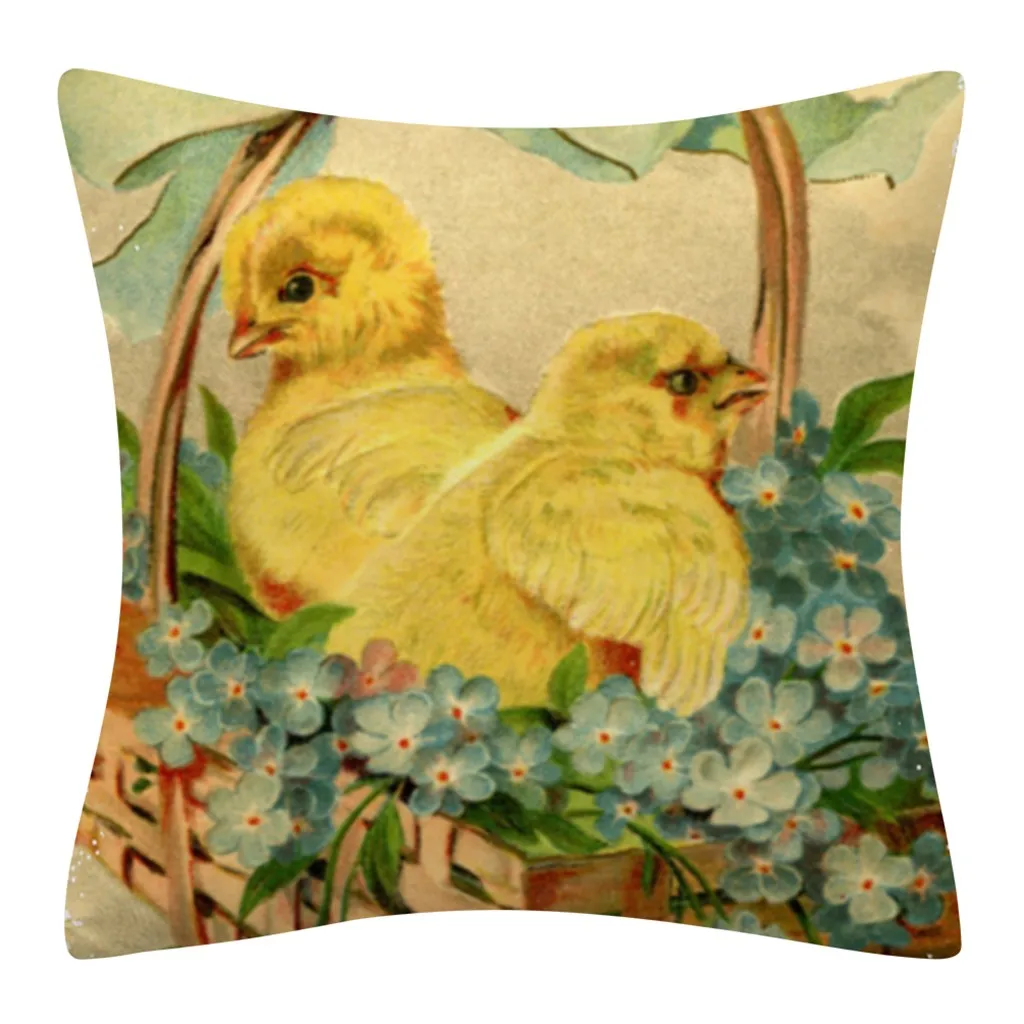 Пасхальный кролик печати наволочка полиэстер диван автомобиля домашний декор