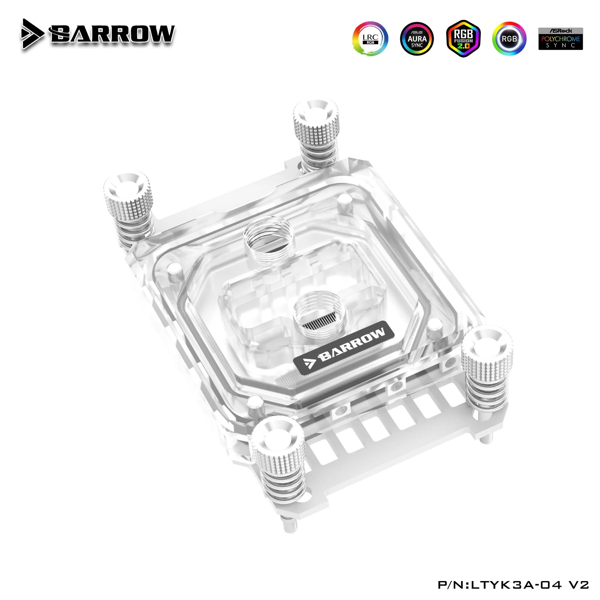 Barrow AMD AM3/AM4 платформа jetting micro waterway CPU водяной блок акриловая Aurora LTYK3A-04 V2 - купить по