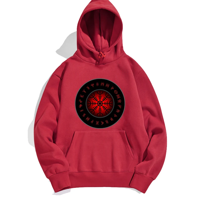 

Viking Compass Vegvisir Futhark Runes Navigator Woman Hoodies Sweatshirts Men Hoodie Sweatshirt Spring Autumn Crewneck Pullovers