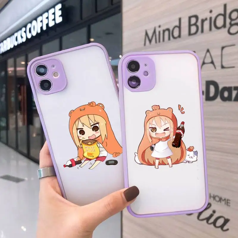 

Cute girl Himouto Umaru Chan Phone Case matte transparent For iphone 7 8 11 12 plus mini x xs xr pro max cover