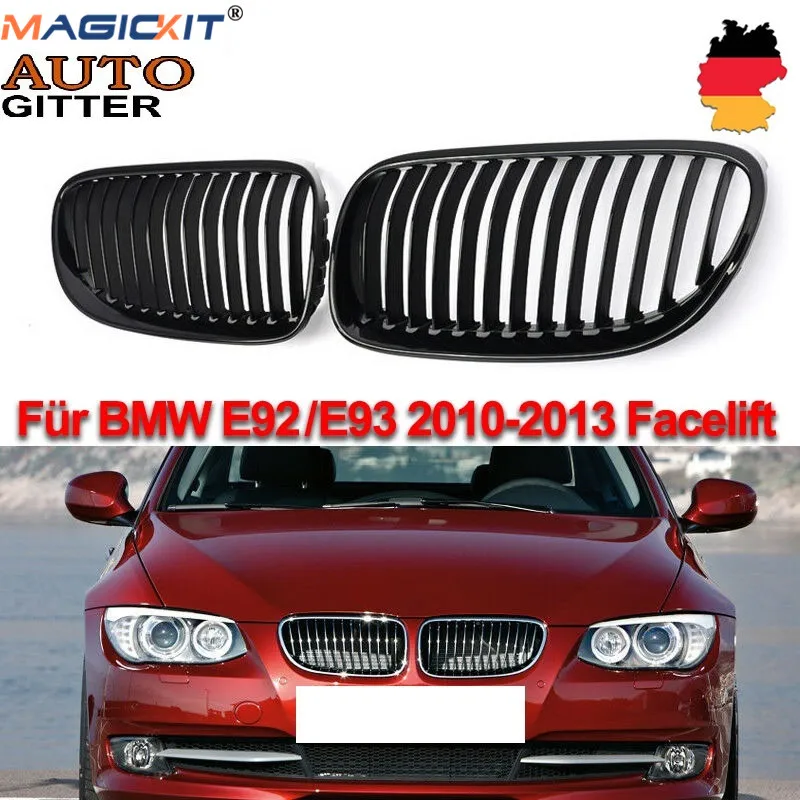 MagicKit ABS черный глянец автомобиля спереди пожалуйста гриль гонки решетка для BMW 3