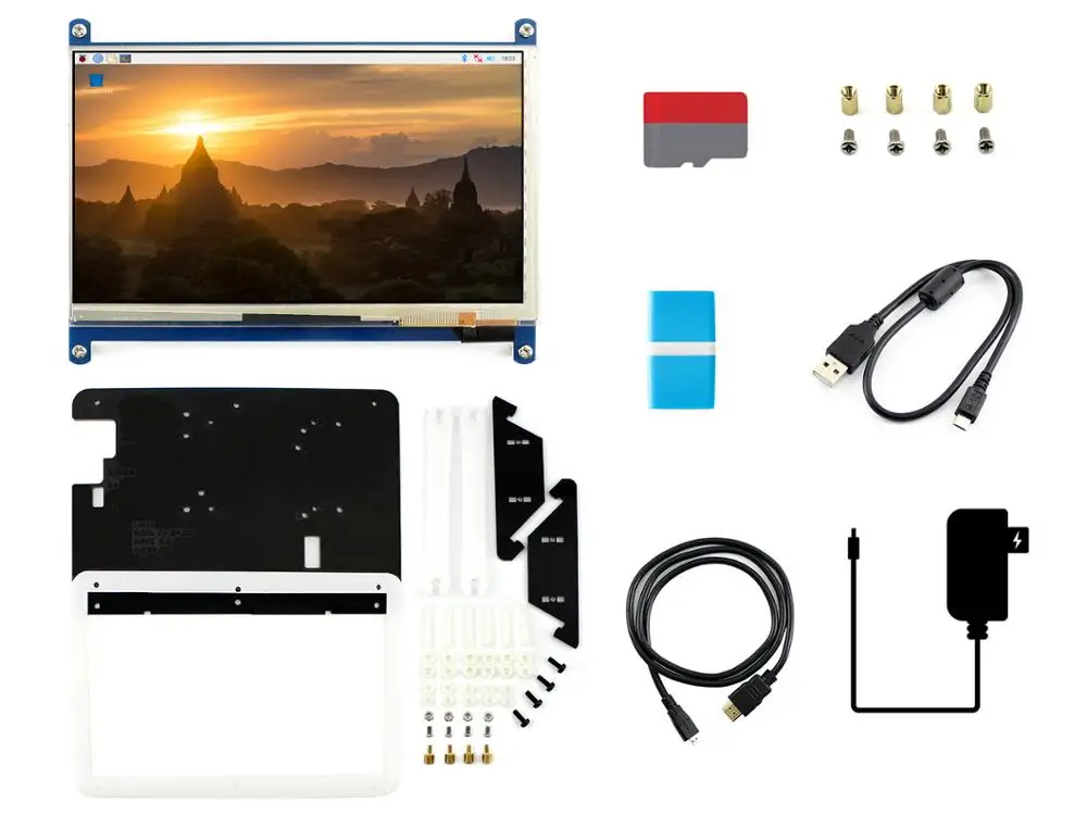 Raspberry Pi 4 Модель B Дисплей комплект поставляется с 7 дюймов емкостный сенсорный