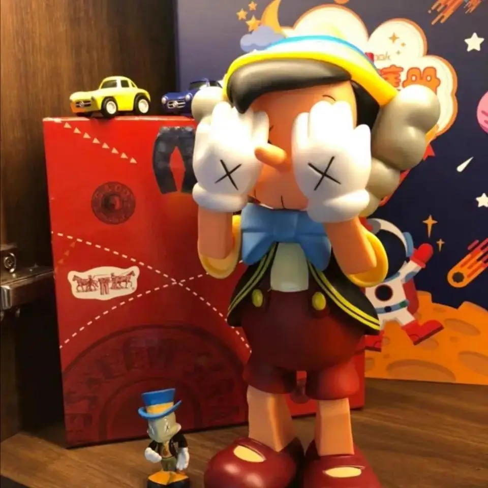 Экшн-фигурки из аниме Приключения Пиноккио X KAWS модель для крикета 5 см милые