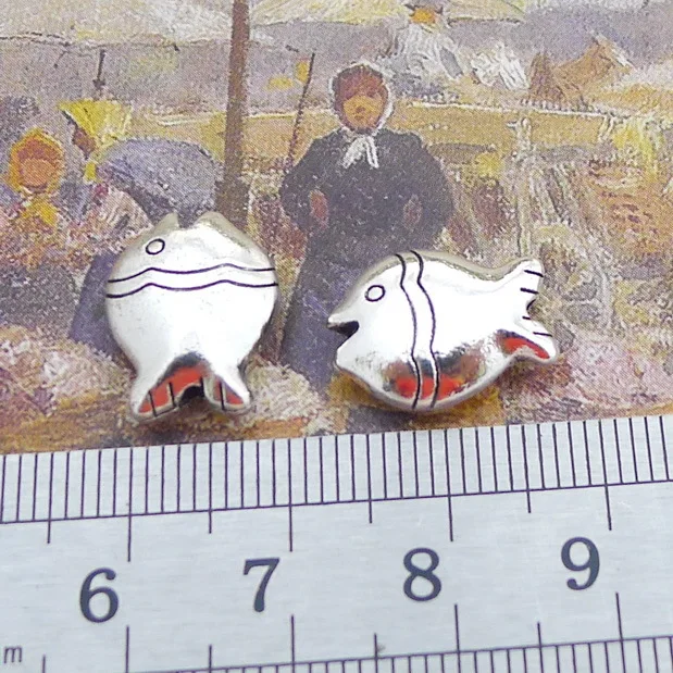 

10pcs/Lot 15x22mm Antique Silver Color Fish Charms Pendant For Jewelry Making DIY Jewelry Findings