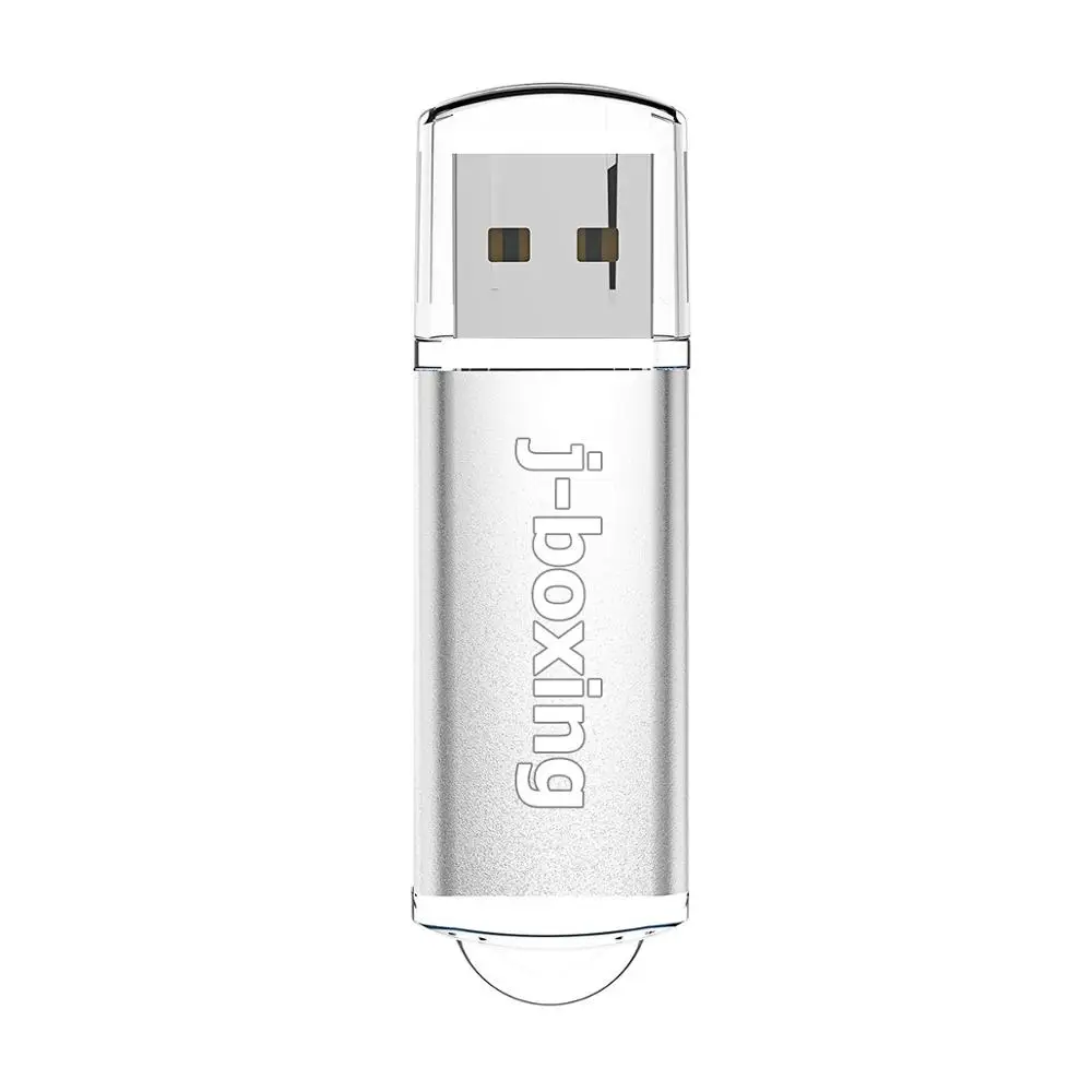 Серебристый J-бокс, мультиколор, USB флеш-накопитель, 64 ГБ, 32 ГБ, 16 ГБ, 8 ГБ, 4 Гб, флешка, USB 2,0, карта памяти, Jump Drive, флешка для компьютера Mac - Цвет: Серебристый