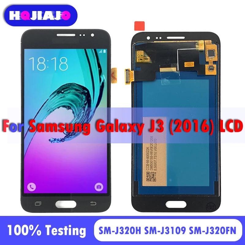 ЖК-дисплей 5 0 ''OLED 2 для Samsung Galaxy J3 2016 J320 J320F J320G дисплей с сенсорным экраном и