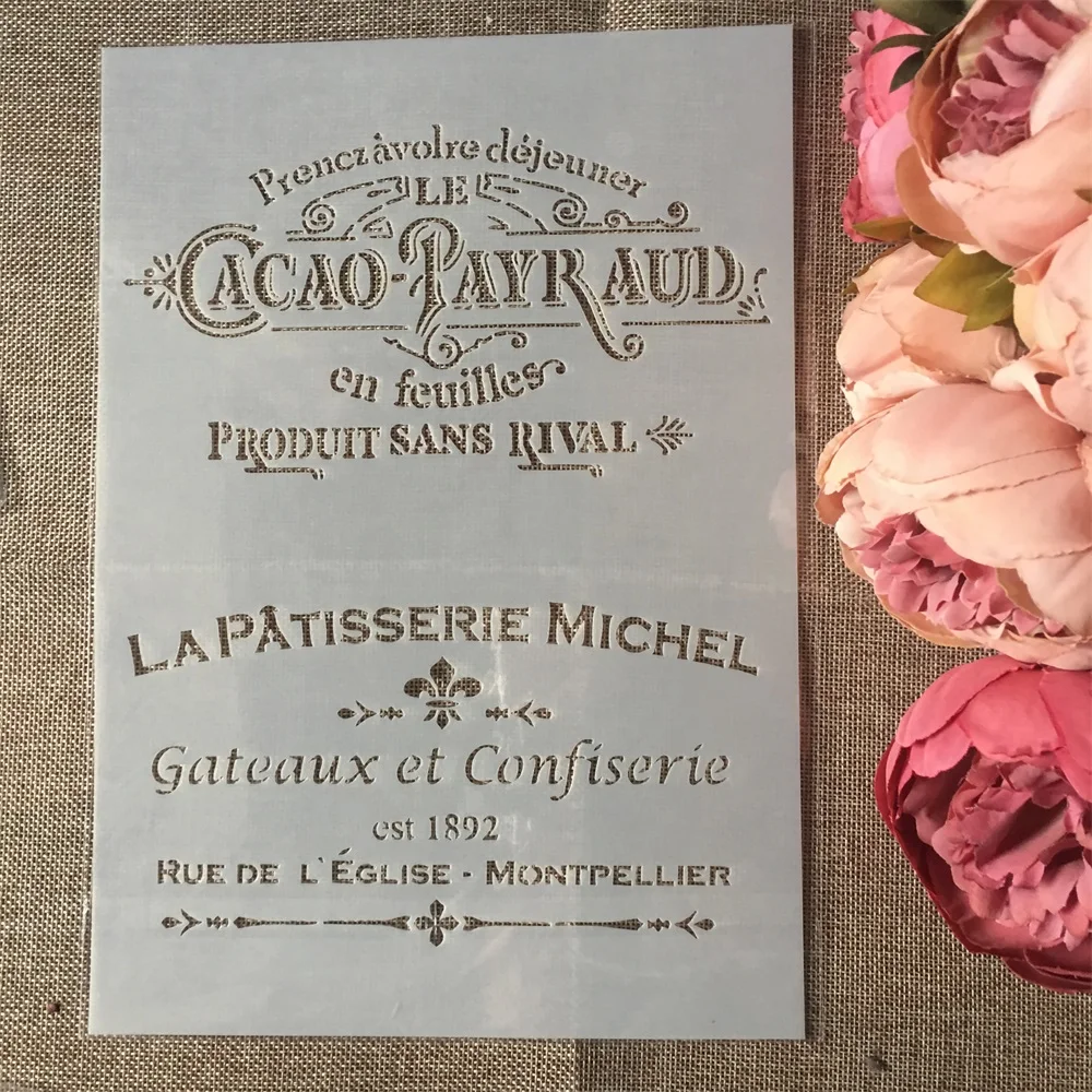 8 шт. А4 в европейском стиле надпись виде листьев сделай сам трафареты раскраска