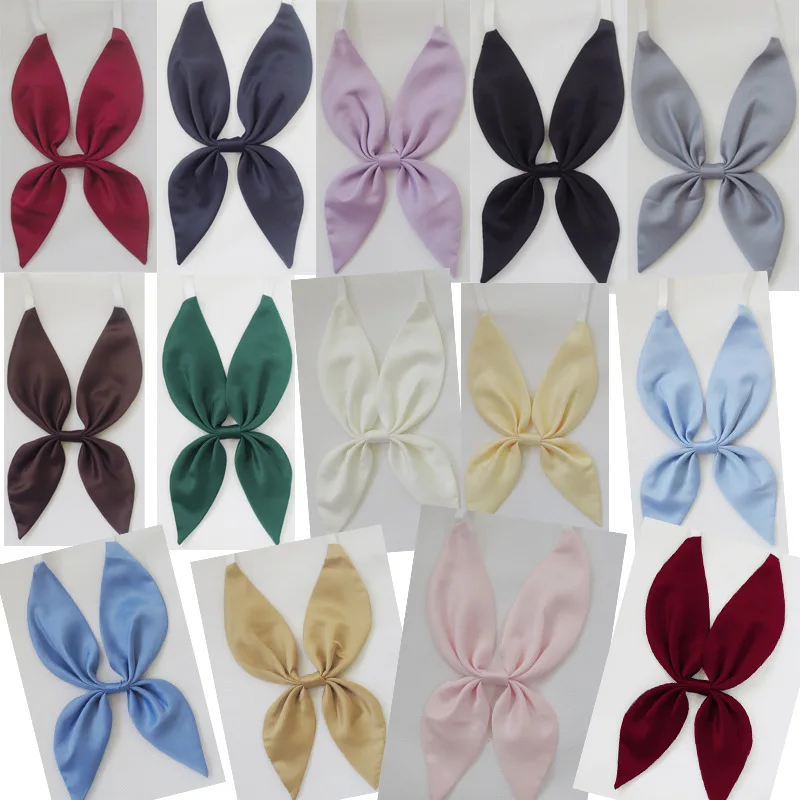 

JK Uniform Sailor Suit Solid Color Bow Tie Fashion School Professional Uniform Student Waitress Staff Bow Tie Shirt Accessories