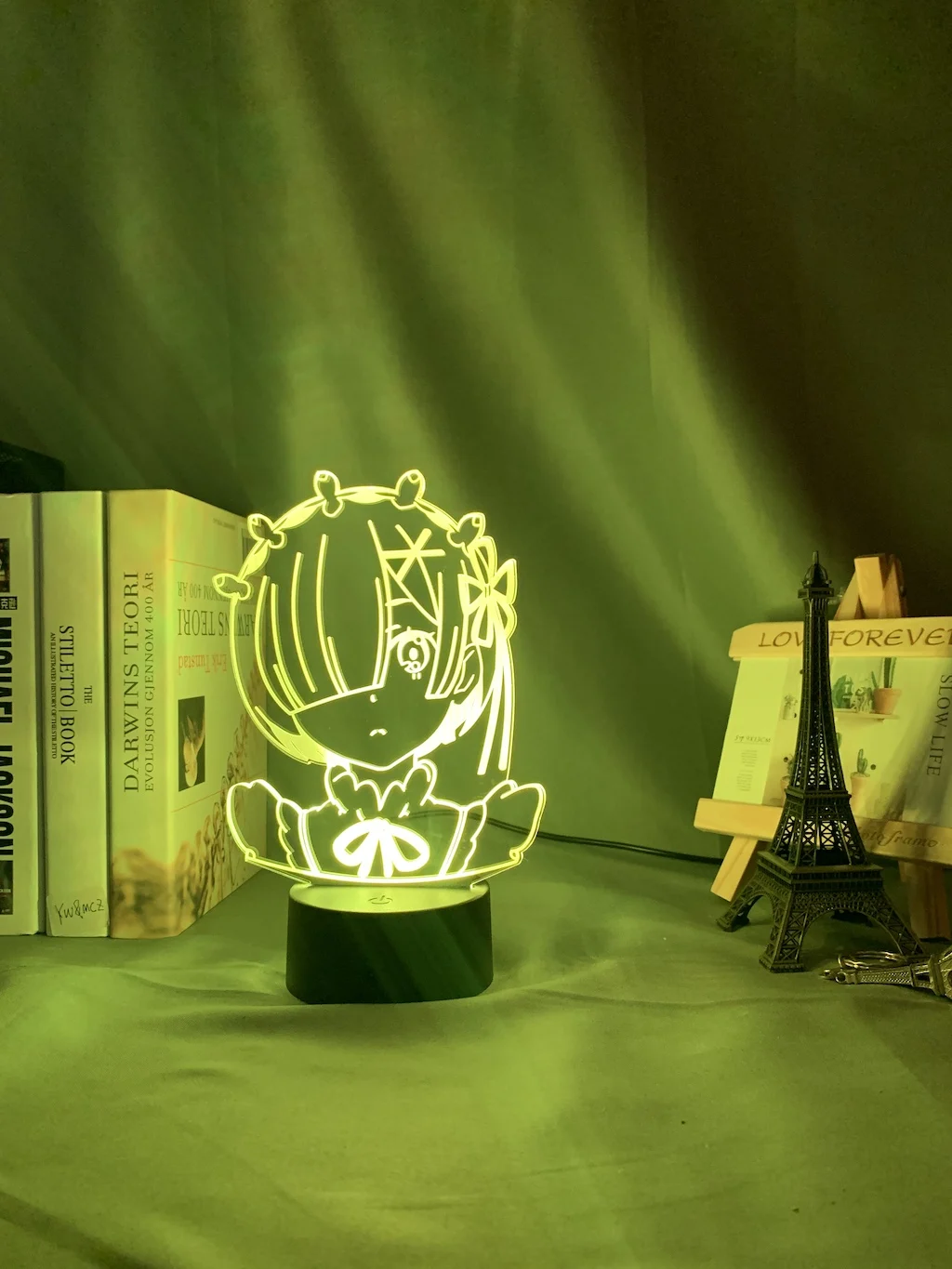Аниме Rem Re Zero Figure Night светильник Led Touch Sensor изменение цвета Детский для украшения