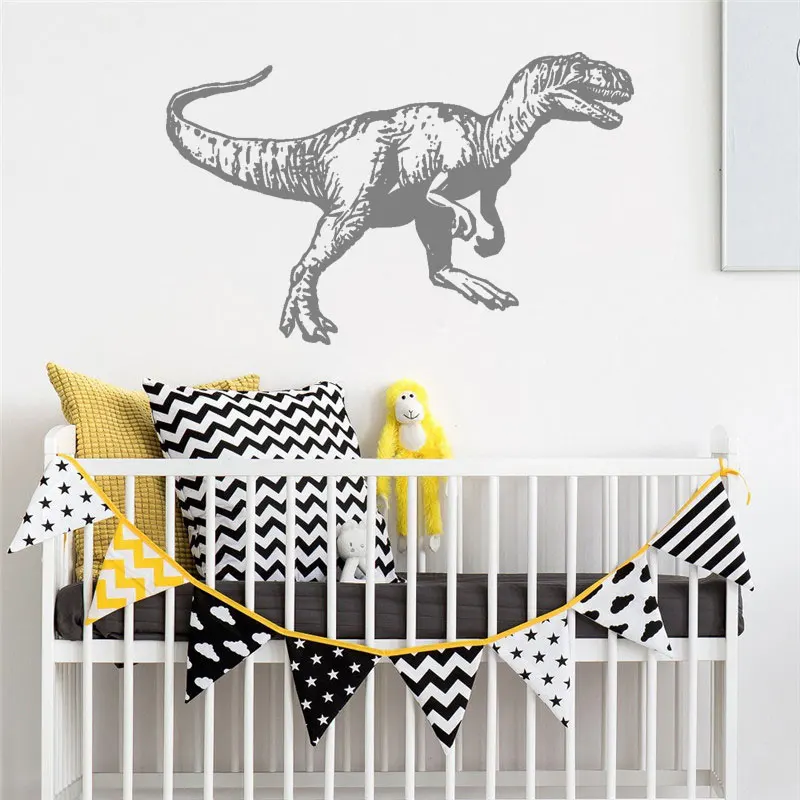 Виниловая наклейка T-rex для детской комнаты со съемной росписью CX2209 | Дом и сад