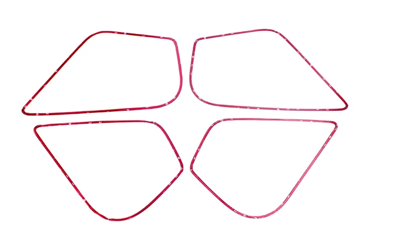 

For Audi A6L C7 2012-2015 Car Accessories Interior Sticker Stainless Steel Rear Door Speaker Circle Frame Cover Trims