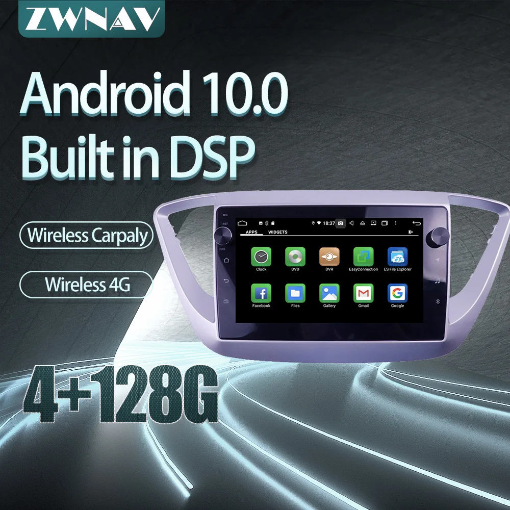 

For Hyundai Solaris 2016-2018 Car radio player Android 10 PX6 64GB GPS Navigation Multimedia Player Radio