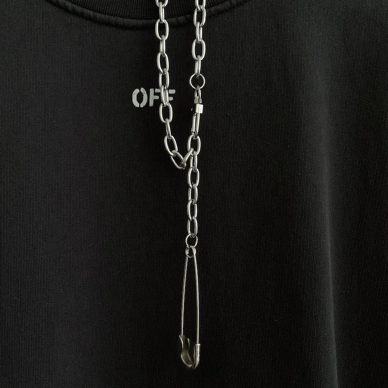 Модная обувь в стиле хип-хоп контактный штырь темно панк ожерелье Лидер продаж |