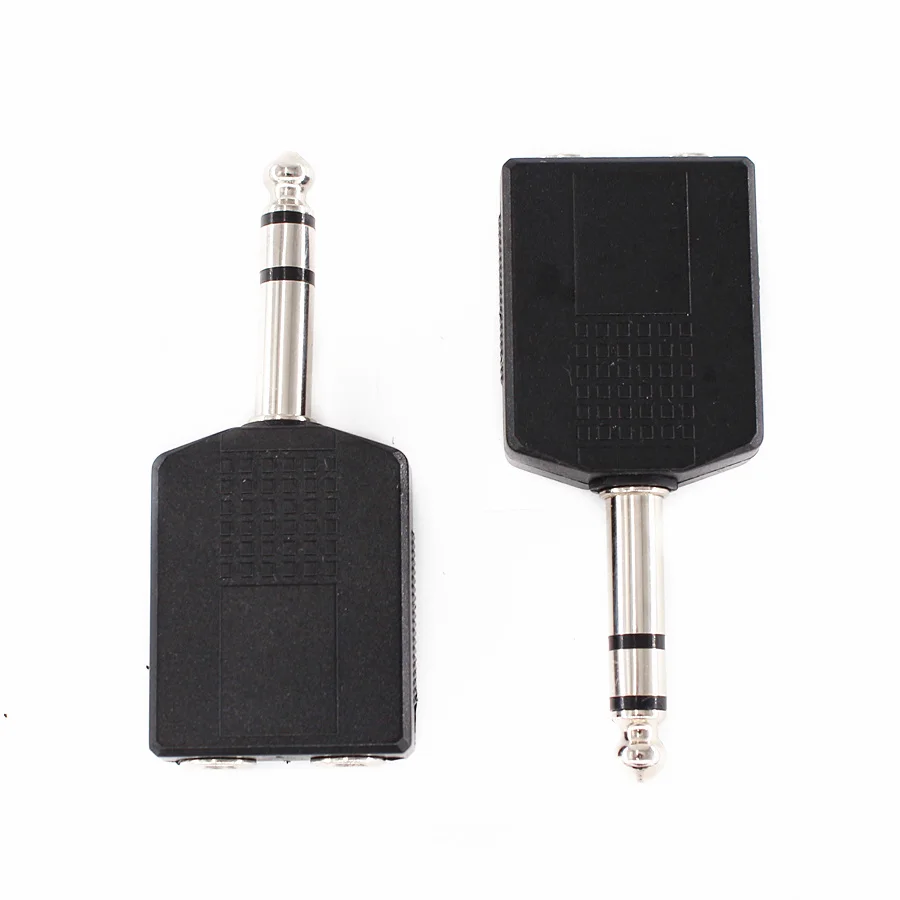 FODOCOR 1 шт. 6 35 мм 1/4 &quotстереофонический штекер для двух 1/4&quot Женский разъем аудио