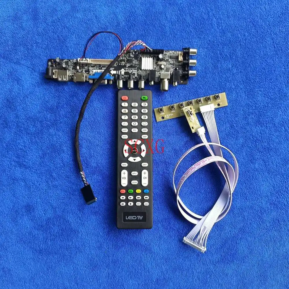 

Matrix drive card 1366*768 Kit LVDS 40Pin Digital For LTN156AT02-D01/D09/F01/J01/L01/P01/W01 VGA USB AV DVB HDMI-compatible LED
