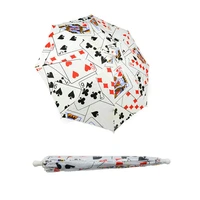 1 pcs poker image umbrella magician tricks medium size magic props stage accessory gimmick trick40 5cm length