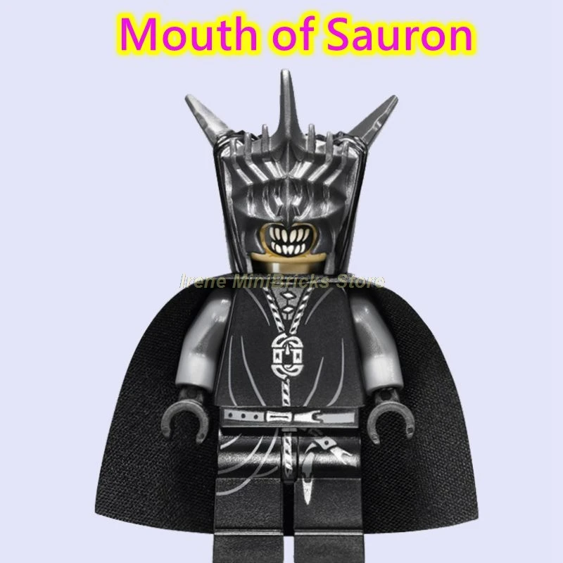 Mouth of Sauron Хоббит Властелин колец Bllbo Aragorn Orcs Bard eowin Ringwraith Gandalf подарки на день рождения строительные блоки игрушки для детей - Цвет: Mouth of Sauron