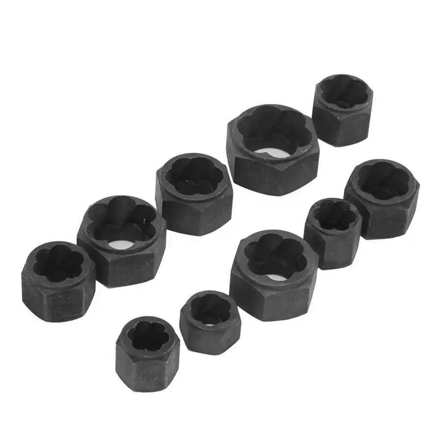 Household Power Tool Set Practical 10pcs Damaged Nut Bolts Remover Extractor #1‑#10 (Short Type) | Инструменты