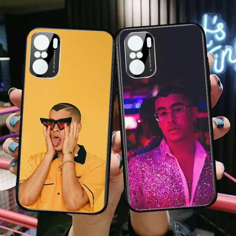 

singer bad bunny Phone Case For xiaomi redmi POCO F1 F2 F3 X3 Pro M3 9C 10T Lite NFC Anime Black Cover Silicone Back Prett mi 10