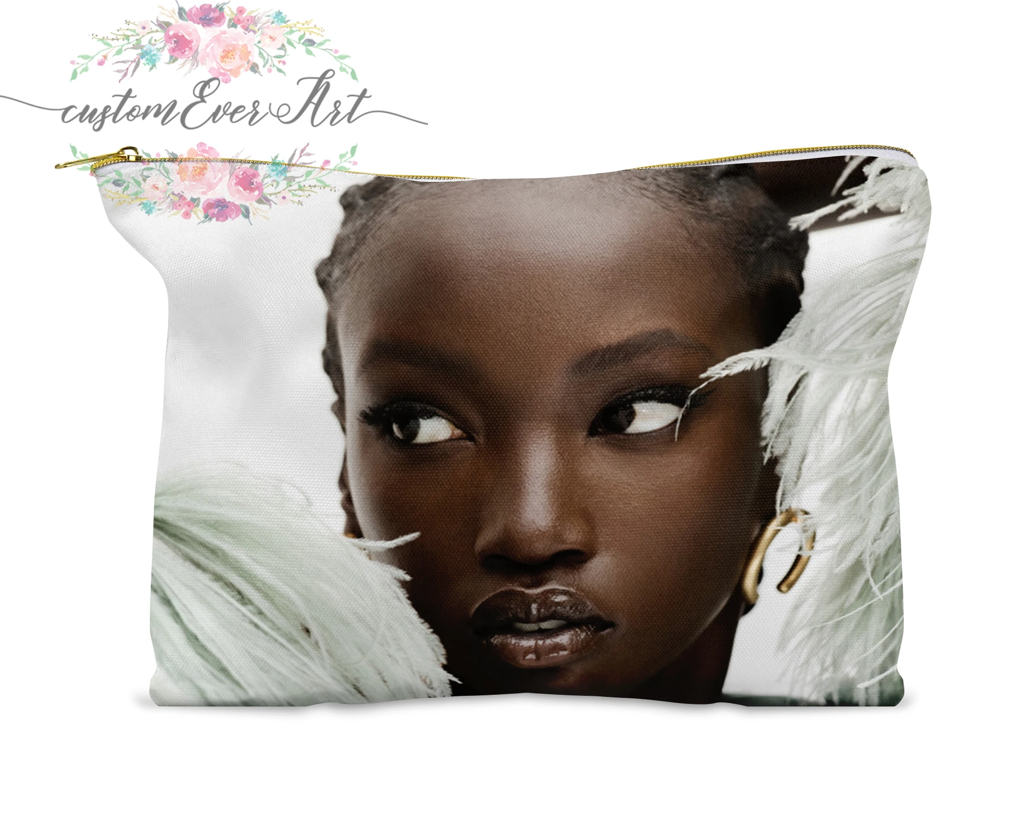 

Anok Yai cosmetic bag personalized small makeup bag funny makeup organizer toiletry bag zipper pouch