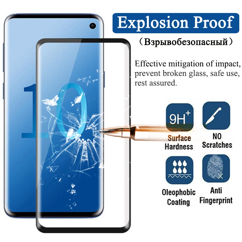 3D Защитное стекло для Samsung s10 plus s10e закаленное galaxy s 10 10e tremp samsun samsum galax s10lite cam