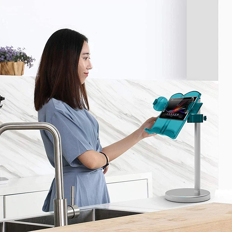 

Hands Free Book Stand Flexible Folding Document Holder Adjustable Reading Height and Angle for Hard Covers,Magazines