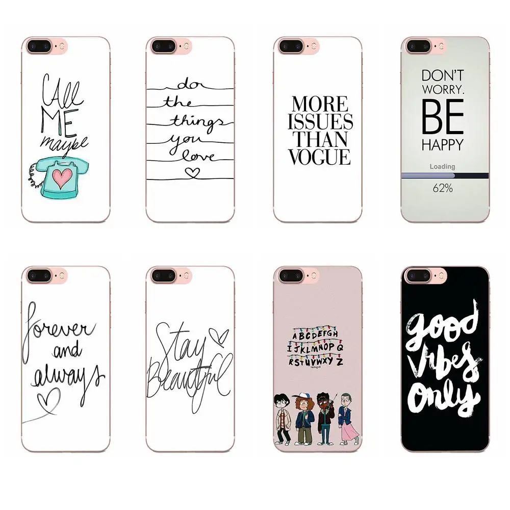 Мягкий мобильный телефон охватывает пословицу фразу девиз для Sony Xperia Z Z1 Z2 Z3 Z4 Z5