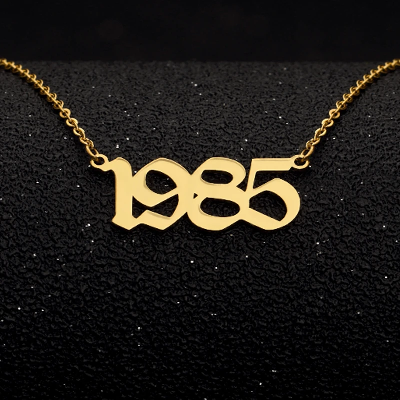 

Special Date Year Number Bracelets Old English Number Bracelet for Women Digital bracelet Friendship Gifts Bijoux femme 2019