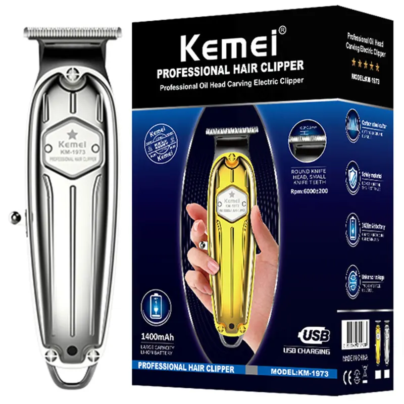 

Original electirc full metal housing barber shop pro hair trimmer electric beard trimme for men hair cutting machine lithium Ion