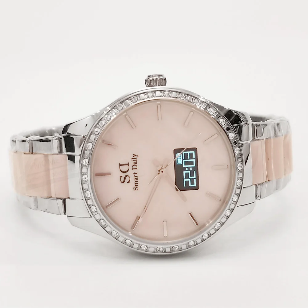 Леди Смарт часы браслет с Bluetooth оболочки Стразы для смартфонов|Мужские