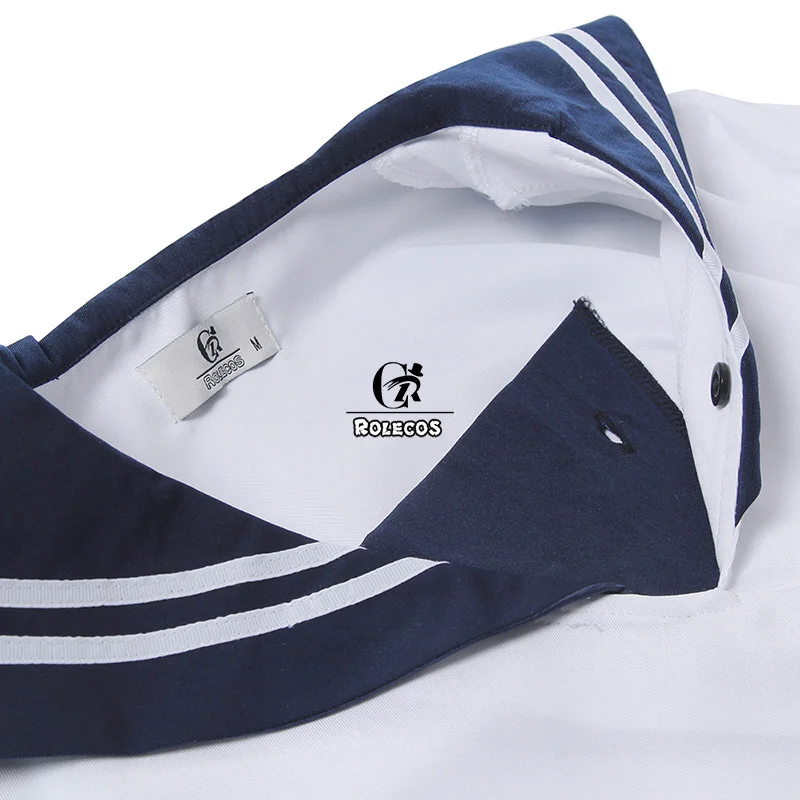 ROLECOS Женская опрятная форма школьная для девочек летний наряд белая футболка