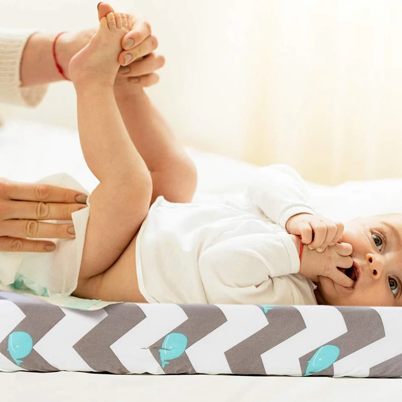 Almohadilla de cambio de pa&ntilde;al para beb&eacute;, colch&oacute;n impermeable suave para beb&eacute;, S&aacute;bana de cama, cubierta de esterilla de cambio infantil-2