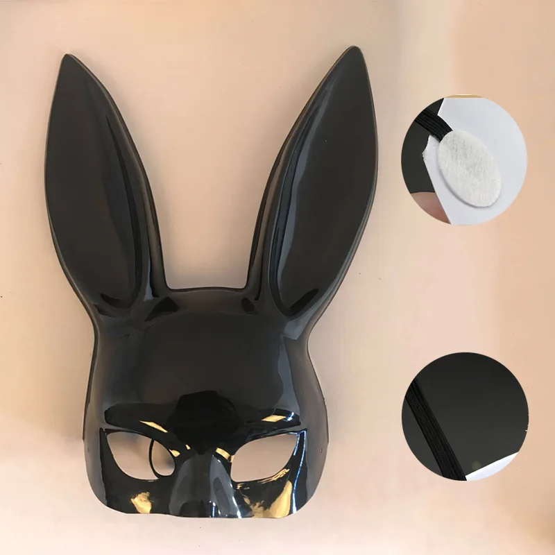 

Halloween Mask Laides Bunny Party Bar Nightclub Costume Rabbit Ears Mask Festival Party Hairband Costume Props