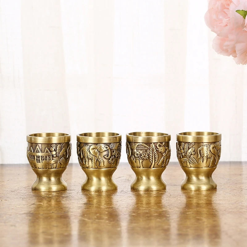 

Elephant Wine Set of 6 European Metal Vintage Creative Home Decoration Crafts